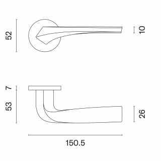 Dalia R - vörösréz színű PVD bevonatos kilincs #5