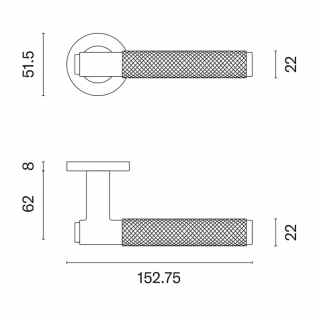  Marion 2 - matt fekete színű kilincs #5