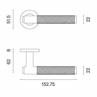  Marion 2 - PVD bevonatos antracit színű kilincs #5