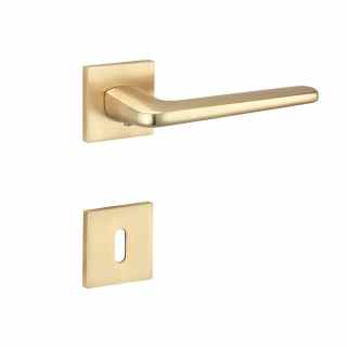 FRESCO - szatén arany négyzet rozettás modern kilincs #1