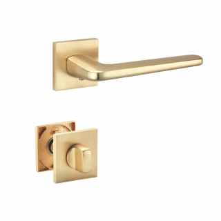 FRESCO - szatén arany négyzet rozettás modern kilincs #2