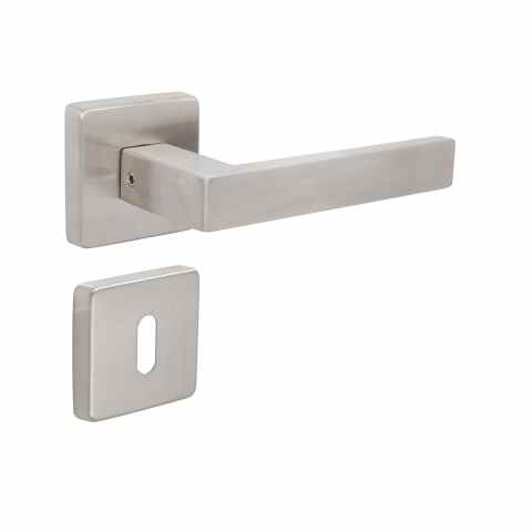 CUBO L alakú INOX ajtókilincs (3 év garancia, DIN EN 1906 szabványos)